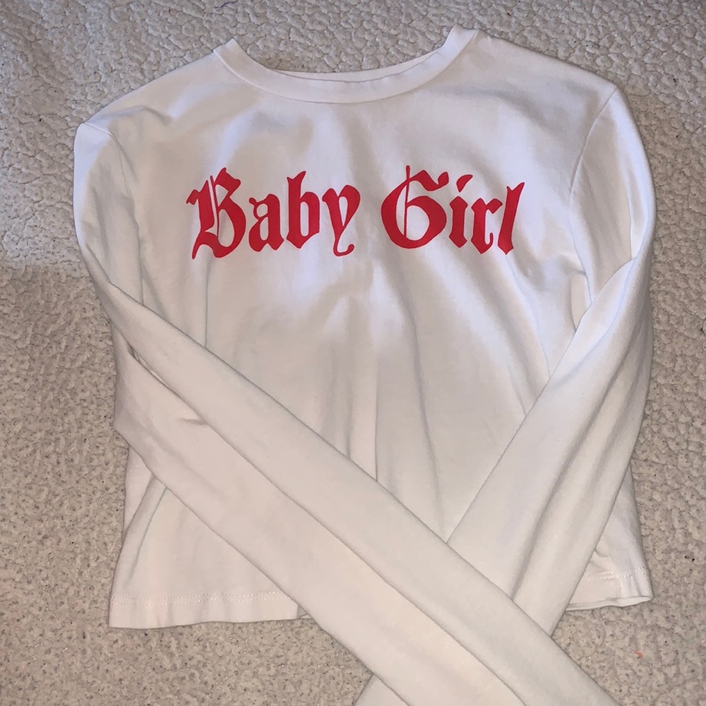 Long sleeve crop top